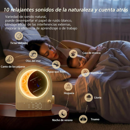 Despertador Luz de Luna & Sonidos Blancos